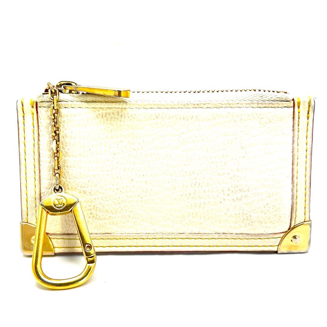 Louis Vuitton Suhali Pochette Cles Coin Case Blanc