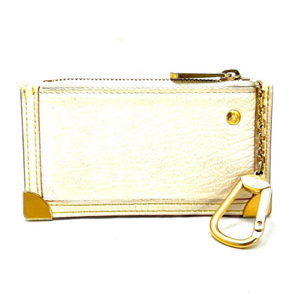 Louis Vuitton Suhali Pochette Cles Coin Case Blanc