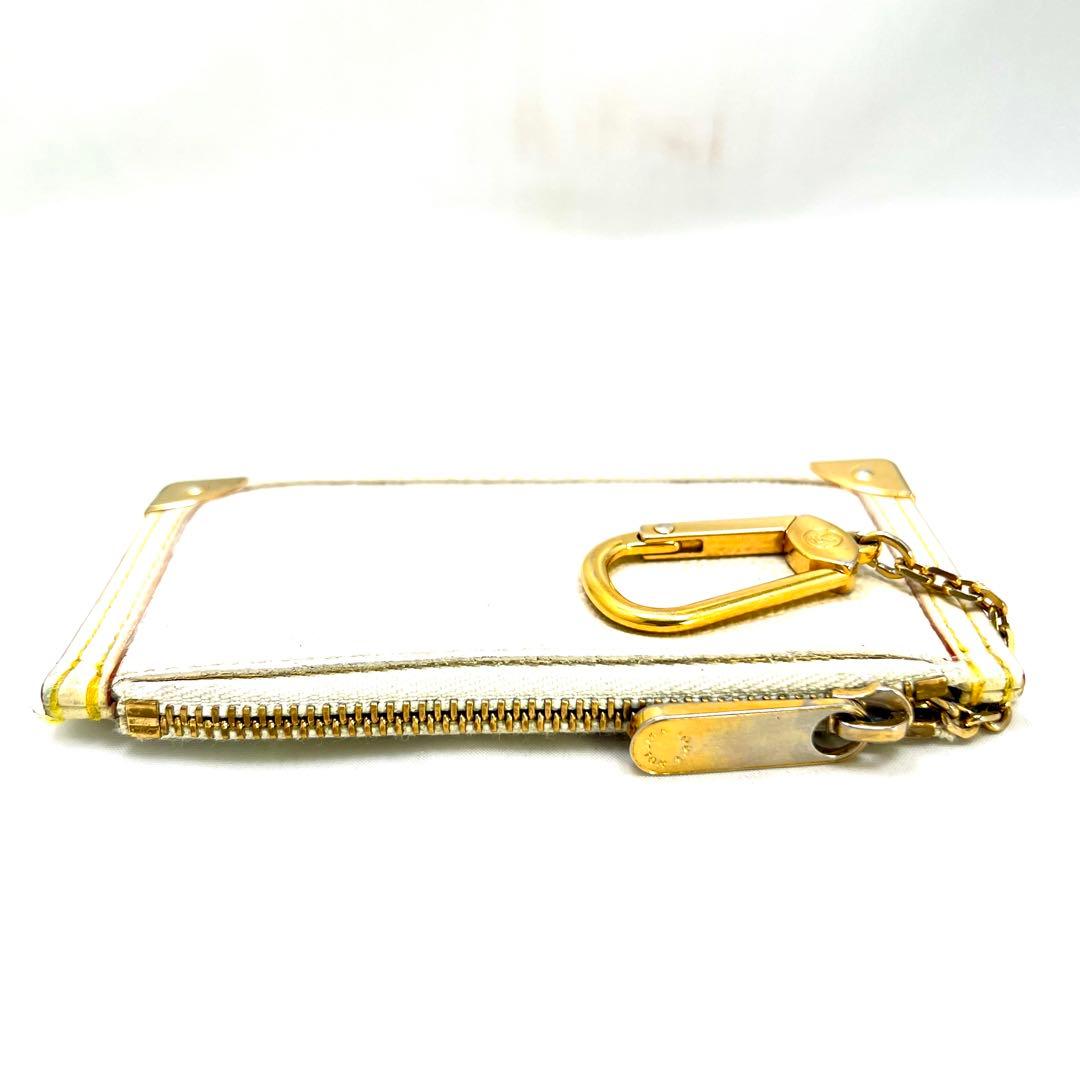 Louis Vuitton Suhali Pochette Cles Coin Case Blanc