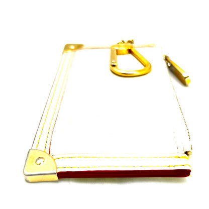 Louis Vuitton Suhali Pochette Cles Coin Case Blanc