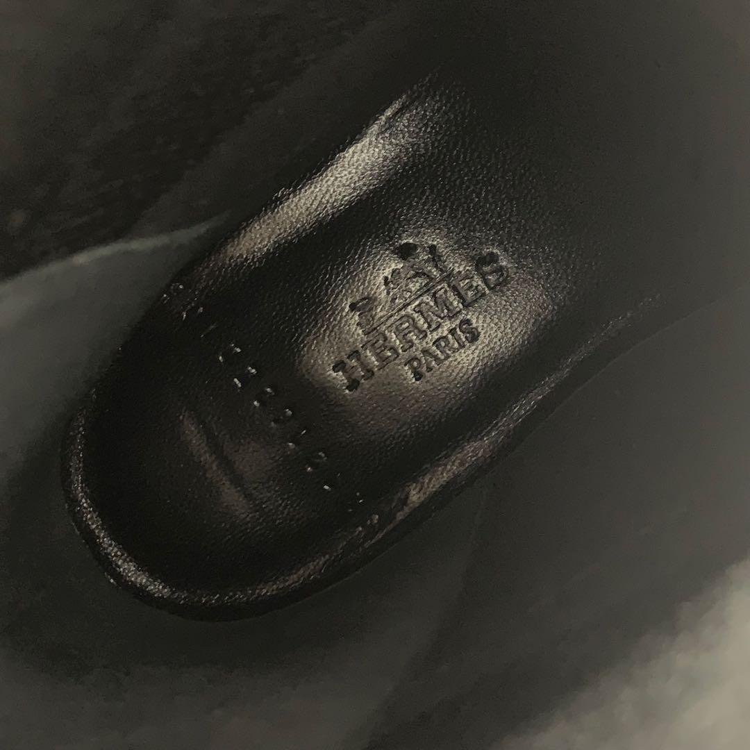 Hermes Duo Knit Ex-libris Short Boots Black — view 8