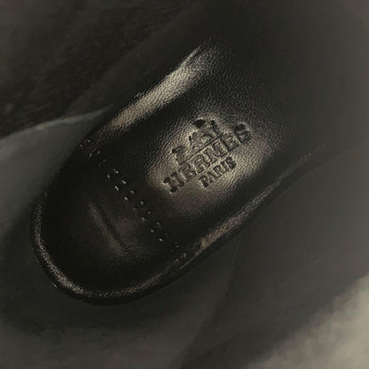 Hermes Duo Knit Ex-libris Short Boots Black — view 8