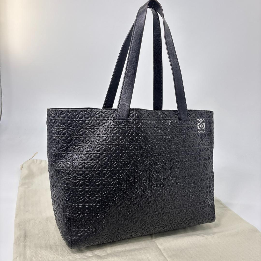 Loewe Super Anagram Tote Bag Black — view 3