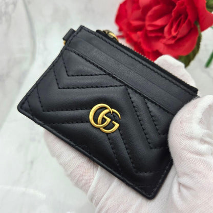 Gucci Marmont Quilted Coin Case Wallet — view 3