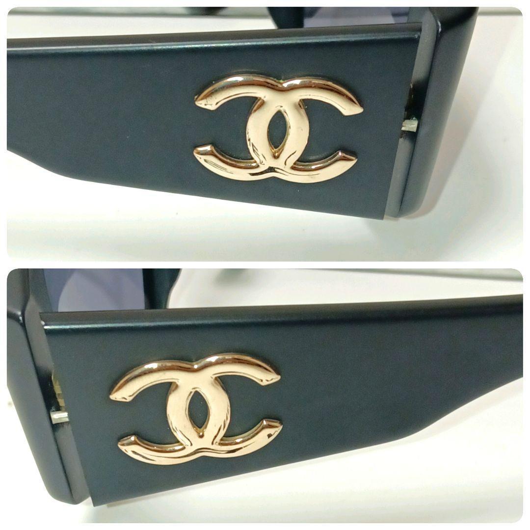 Chanel Sunglasses Black Gold CC Logo Wellington Eyewear — view 3