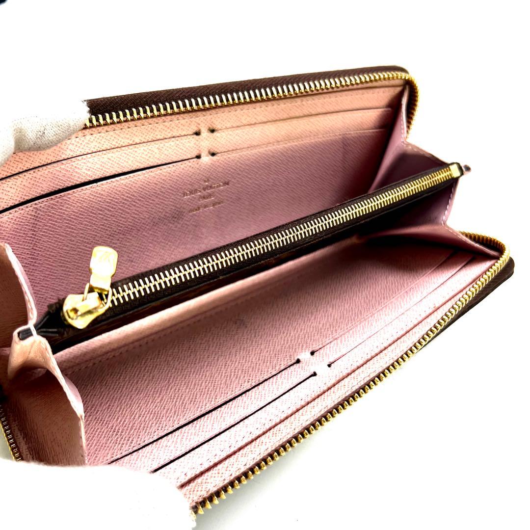 Louis Vuitton Monogram Portefeuille Clemence Rose Valley Wallet