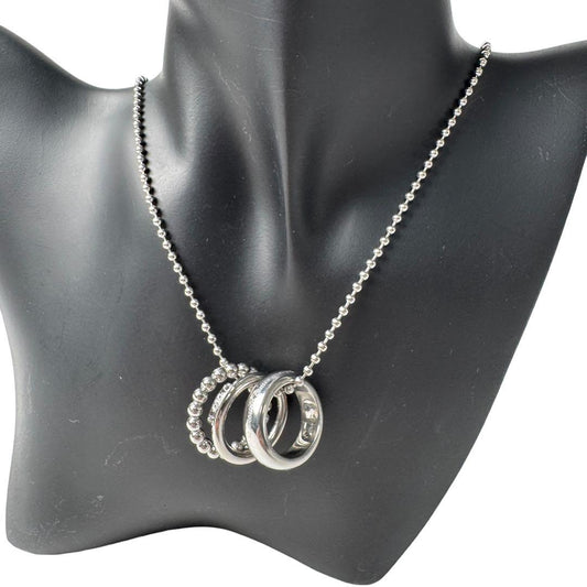 Dolce & Gabbana D&G Triple Strand Ring Necklace