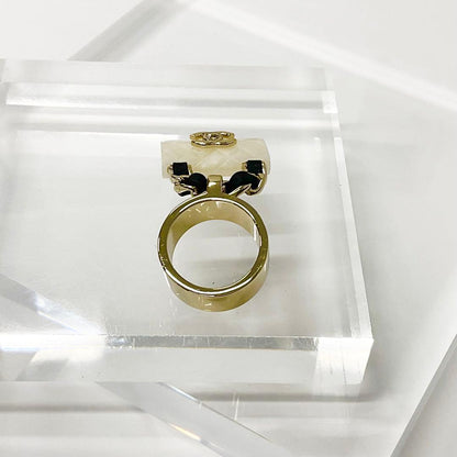 Chanel Chanel Cocomark Quilted Bag Charm Ring