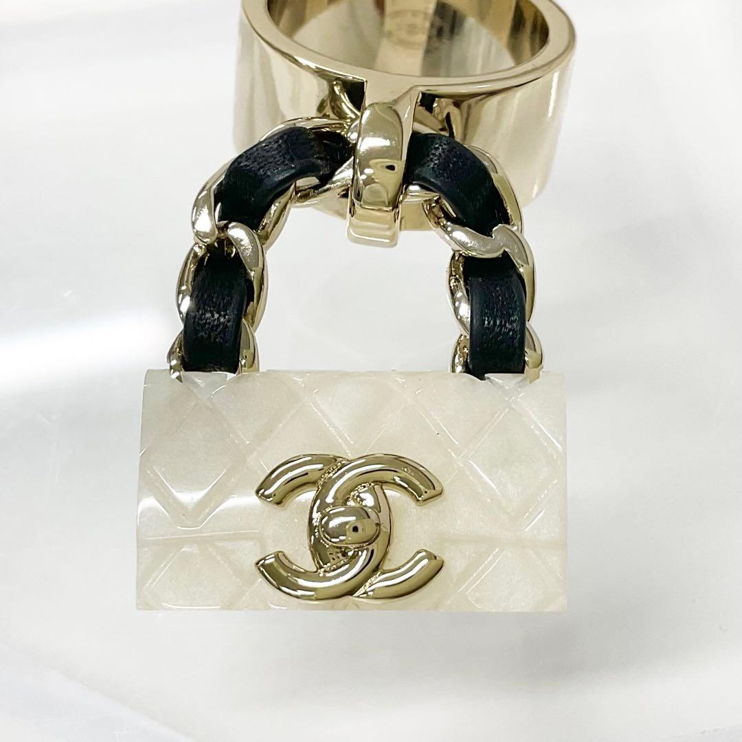 Chanel Chanel Cocomark Quilted Bag Charm Ring