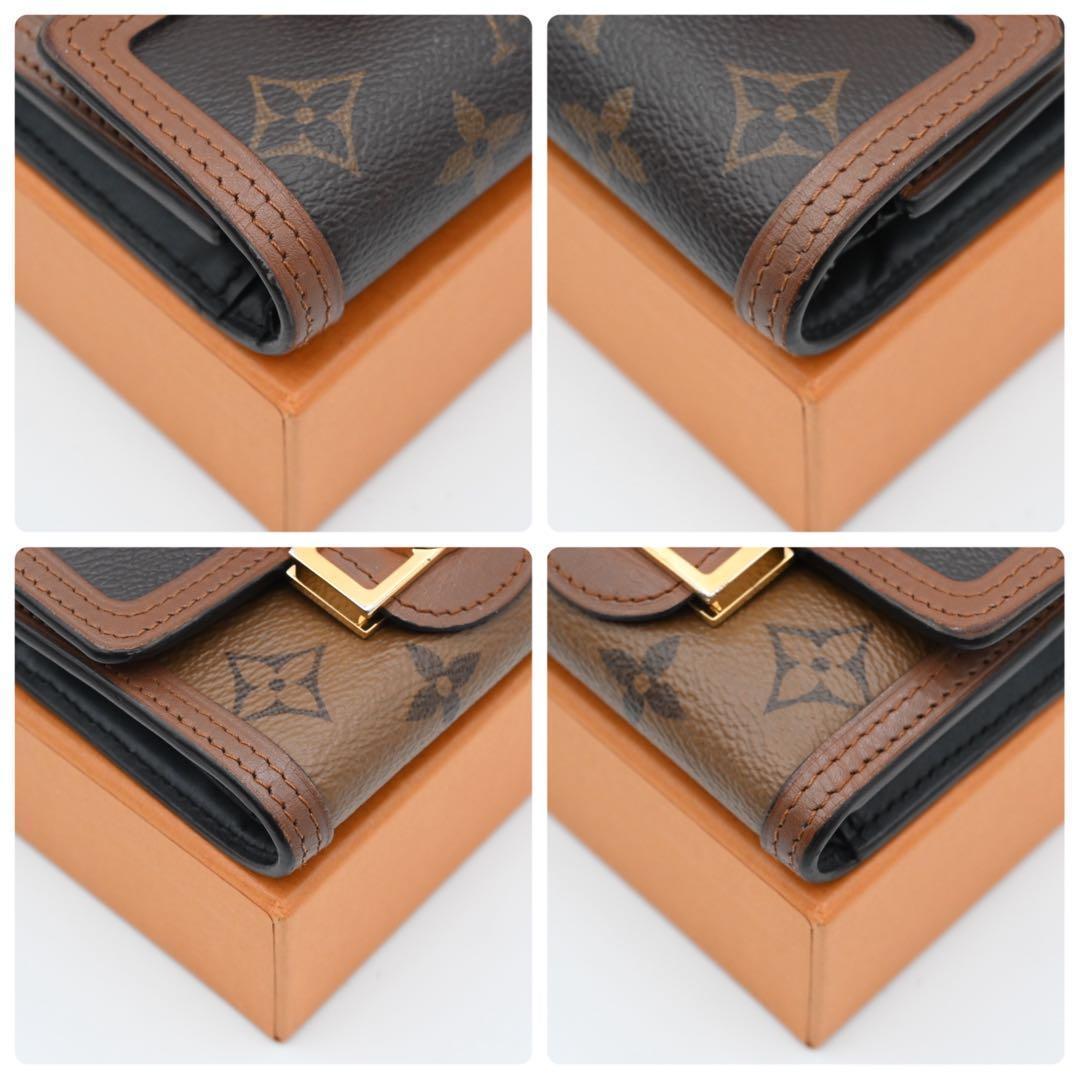 Louis Vuitton Monogram Reverse Dauphine Compact Trifold Wallet — view 7