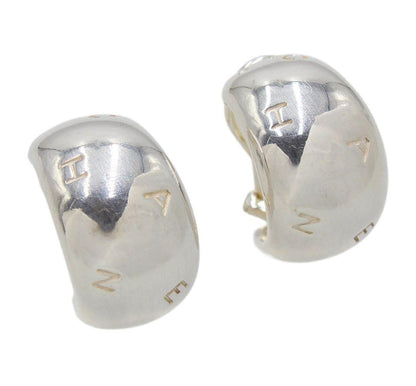 Chanel Sv925 Logo Dome Earrings