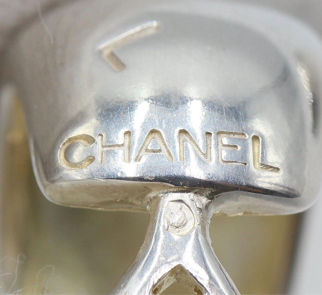 Chanel Sv925 Logo Dome Earrings