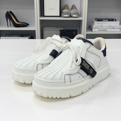 Dior Id Logo Leather Rubber Sneakers — view 3