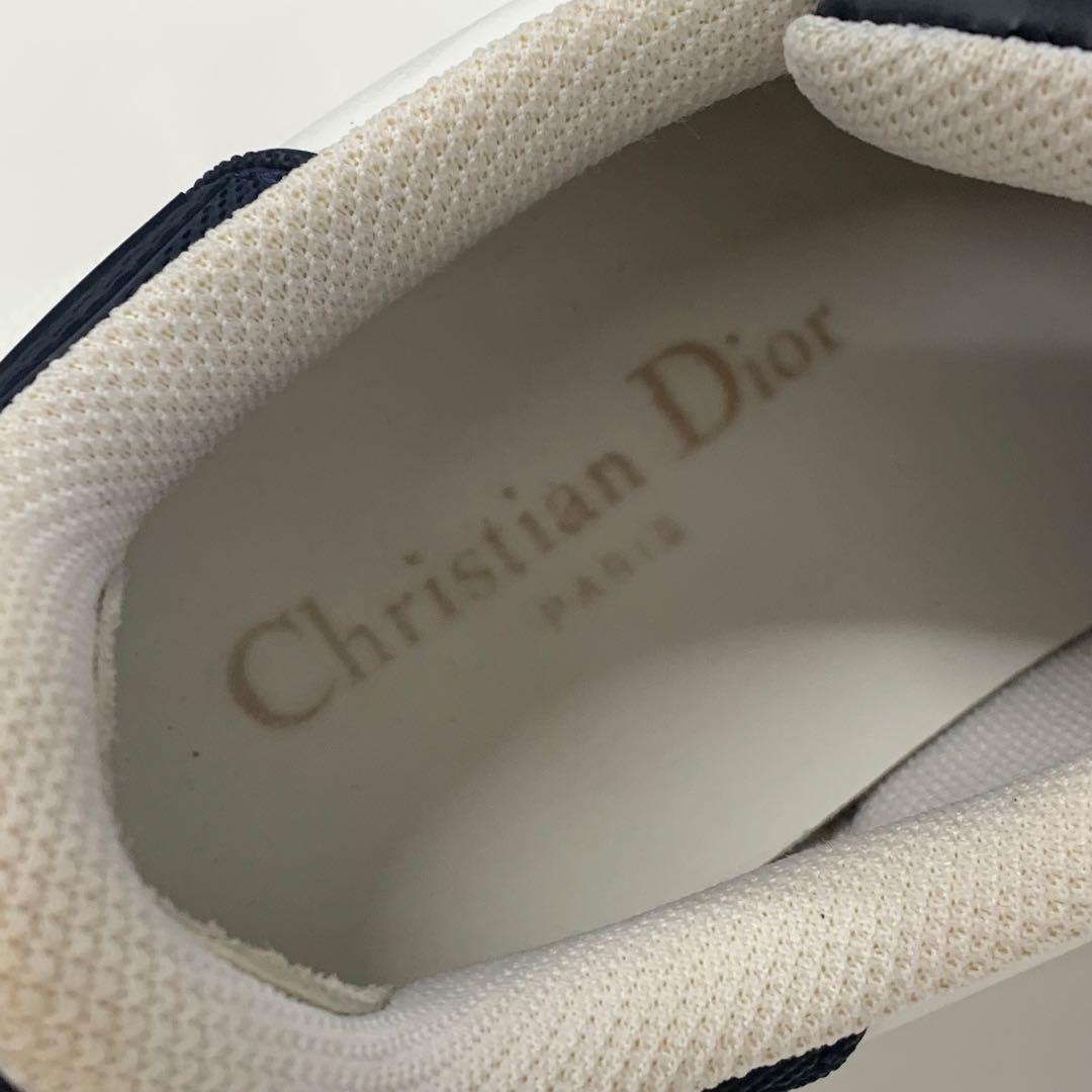 Dior Id Logo Leather Rubber Sneakers — view 8