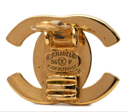Chanel CC Logo Vintage Earrings — view 4