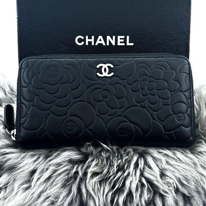 Chanel Wallet Camellia Black — view 2