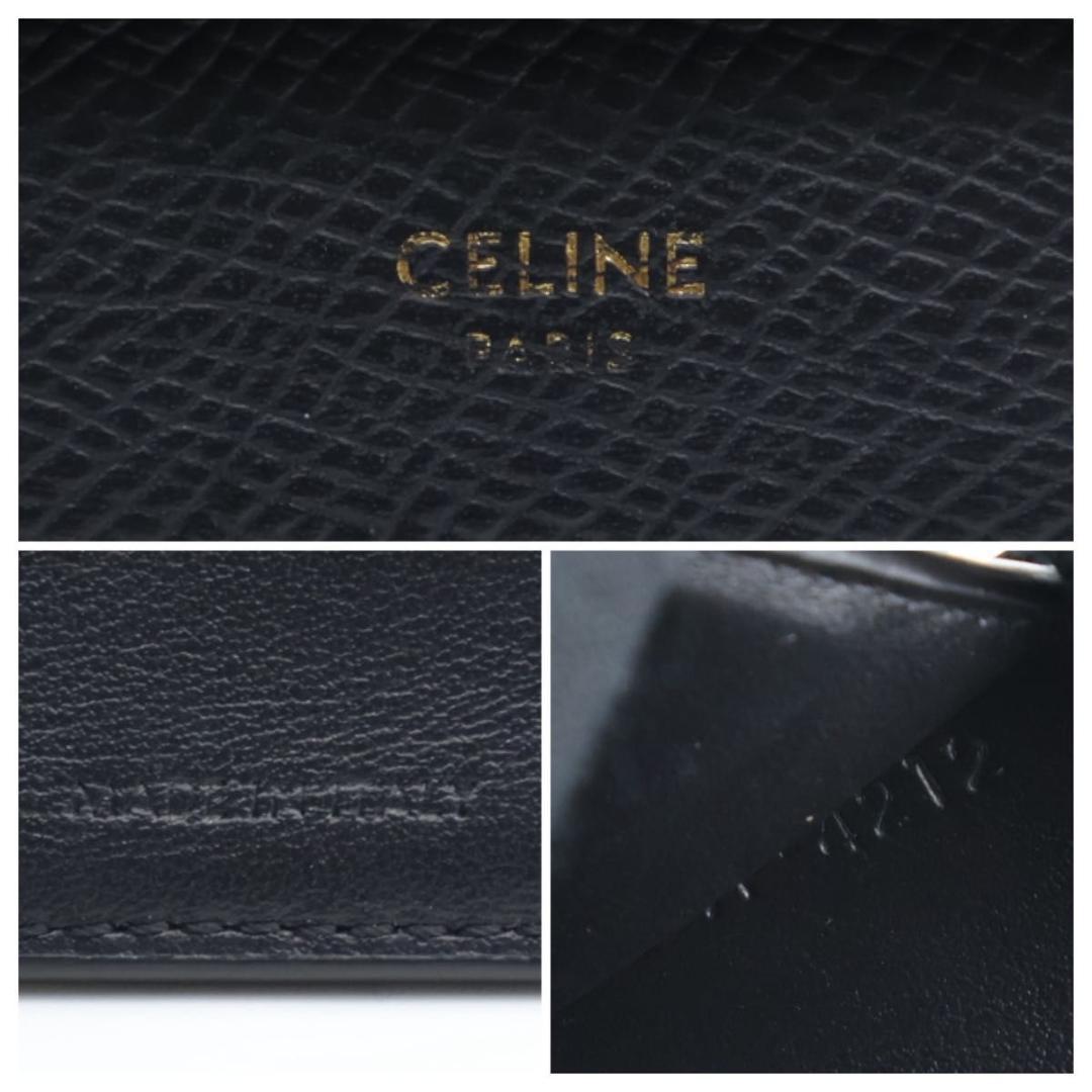 Celine Trifold Tri Foldwallet Black Wallet — view 7