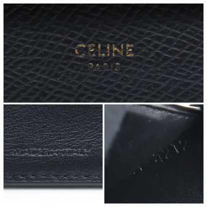 Celine Trifold Tri Foldwallet Black Wallet — view 7