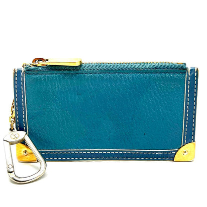 Louis Vuitton Suhali Pochette Cles Coin Case Blue
