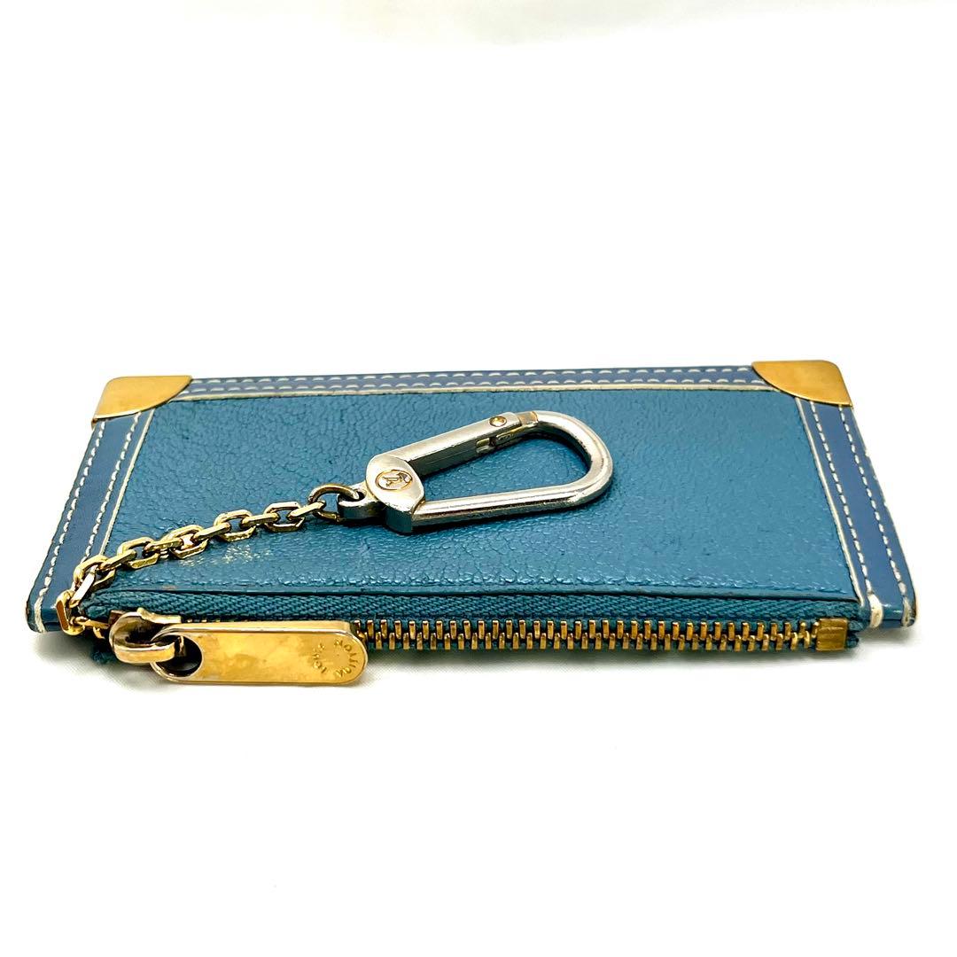 Louis Vuitton Suhali Pochette Cles Coin Case Blue