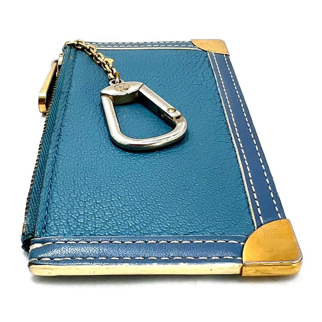 Louis Vuitton Suhali Pochette Cles Coin Case Blue