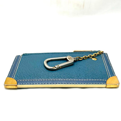 Louis Vuitton Suhali Pochette Cles Coin Case Blue