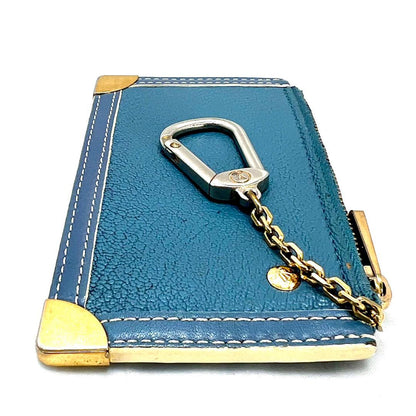 Louis Vuitton Suhali Pochette Cles Coin Case Blue