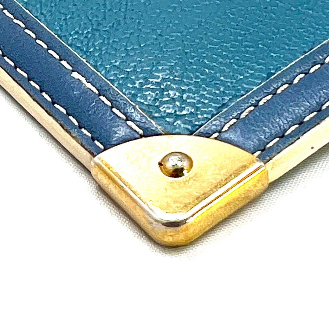 Louis Vuitton Suhali Pochette Cles Coin Case Blue