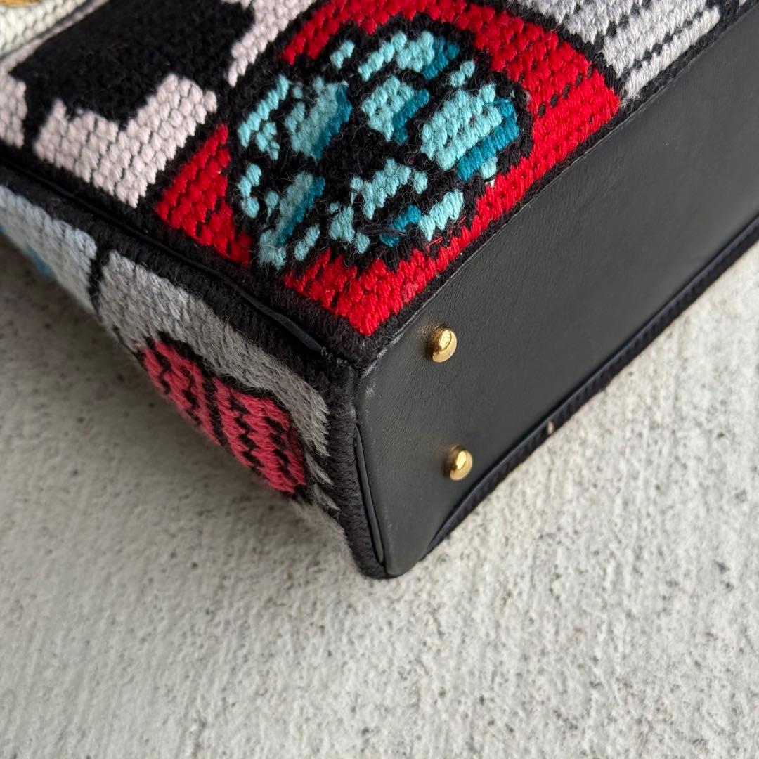 Chanel Precious Symbol Needle Point Multicolor Bag — view 3