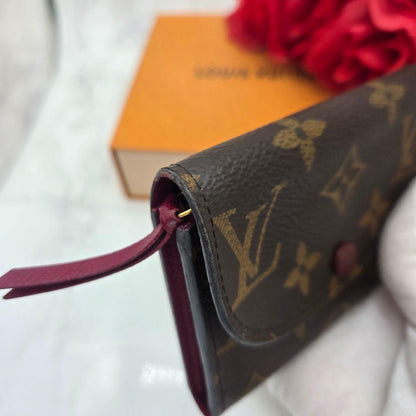 Louis Vuitton Porte Monnaie Rosalie Fuchsia Fold — view 4