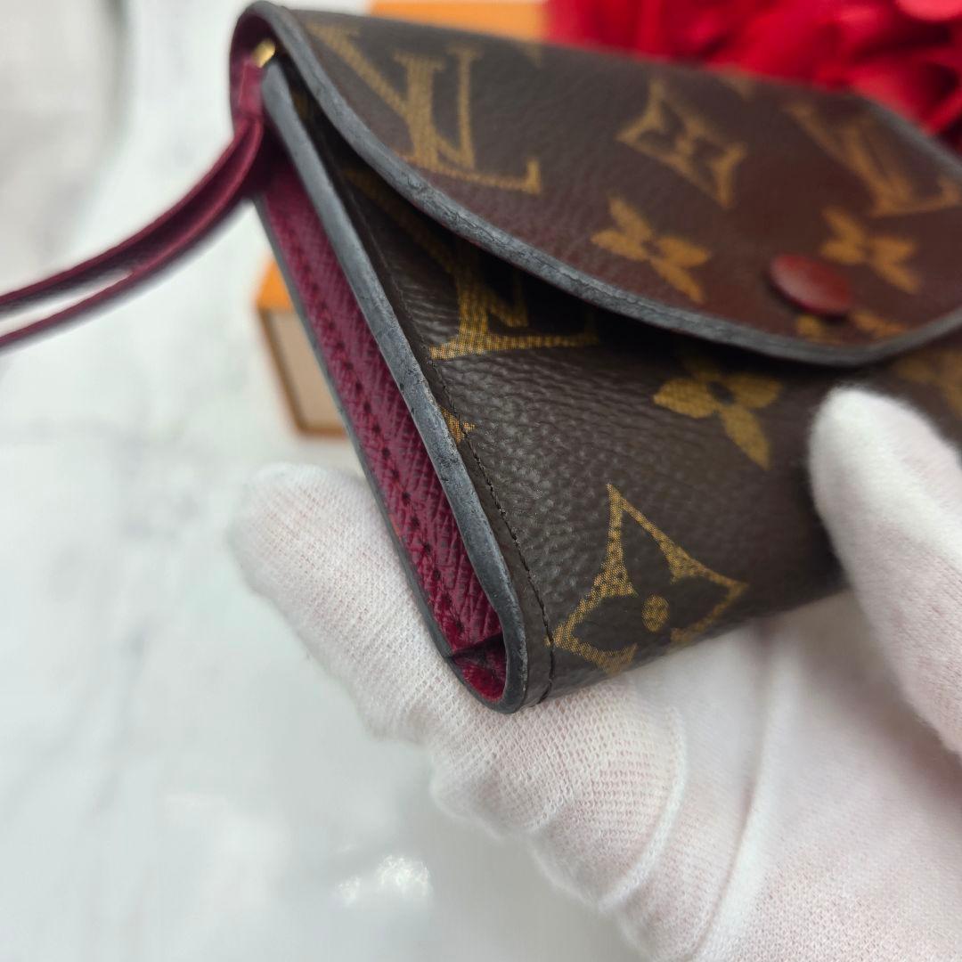 Louis Vuitton Porte Monnaie Rosalie Fuchsia Fold — view 5