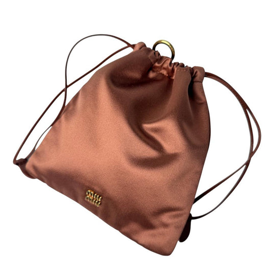 Miu Miu Satin Drawstring Pouch
