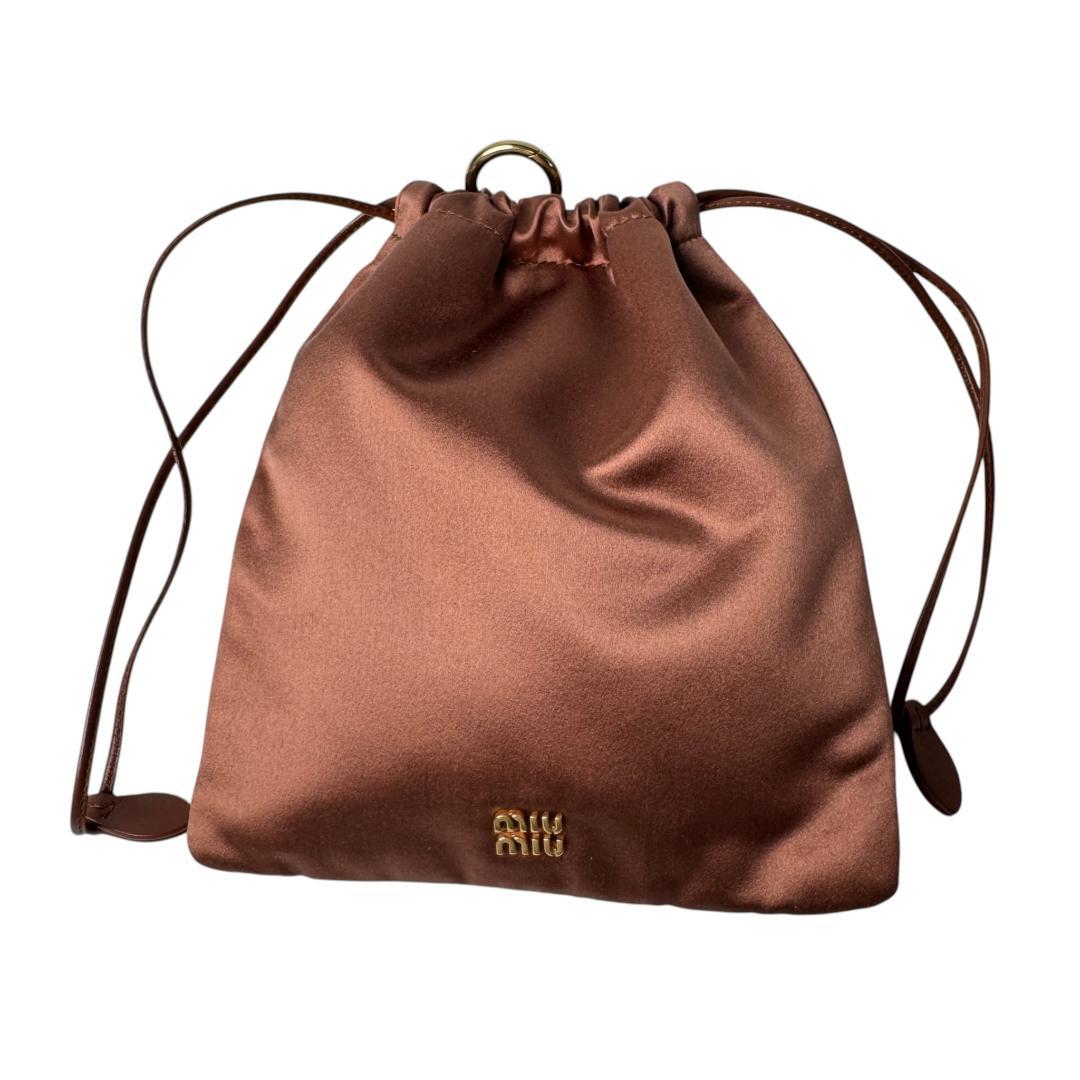 Miu Miu Satin Drawstring Pouch — view 2