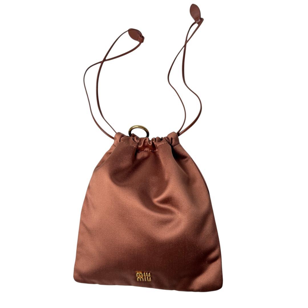 Miu Miu Satin Drawstring Pouch — view 3