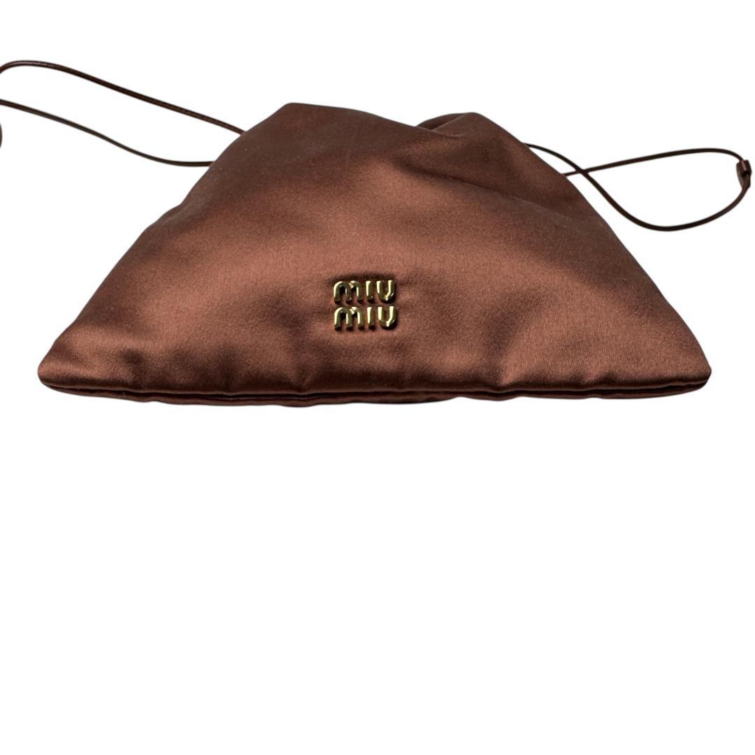 Miu Miu Satin Drawstring Pouch — view 7