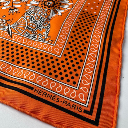 Hermes Carre 55 Silk Scarf Bandana — view 5