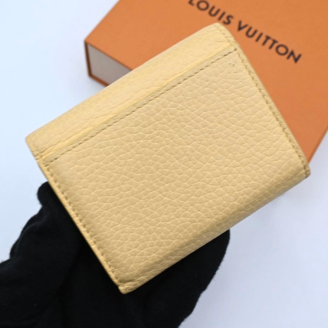 Louis Vuitton Taurillon Capucines XS Yellow Trifold Wallet Limited Compact — view 2