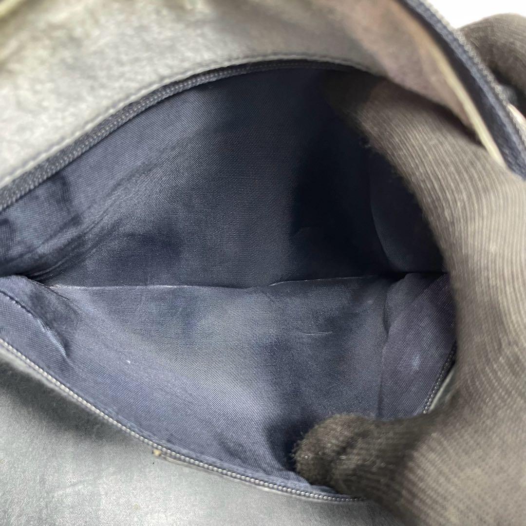 Gucci GG Sherry Line Boston Bag Navy Logo Leather — view 6