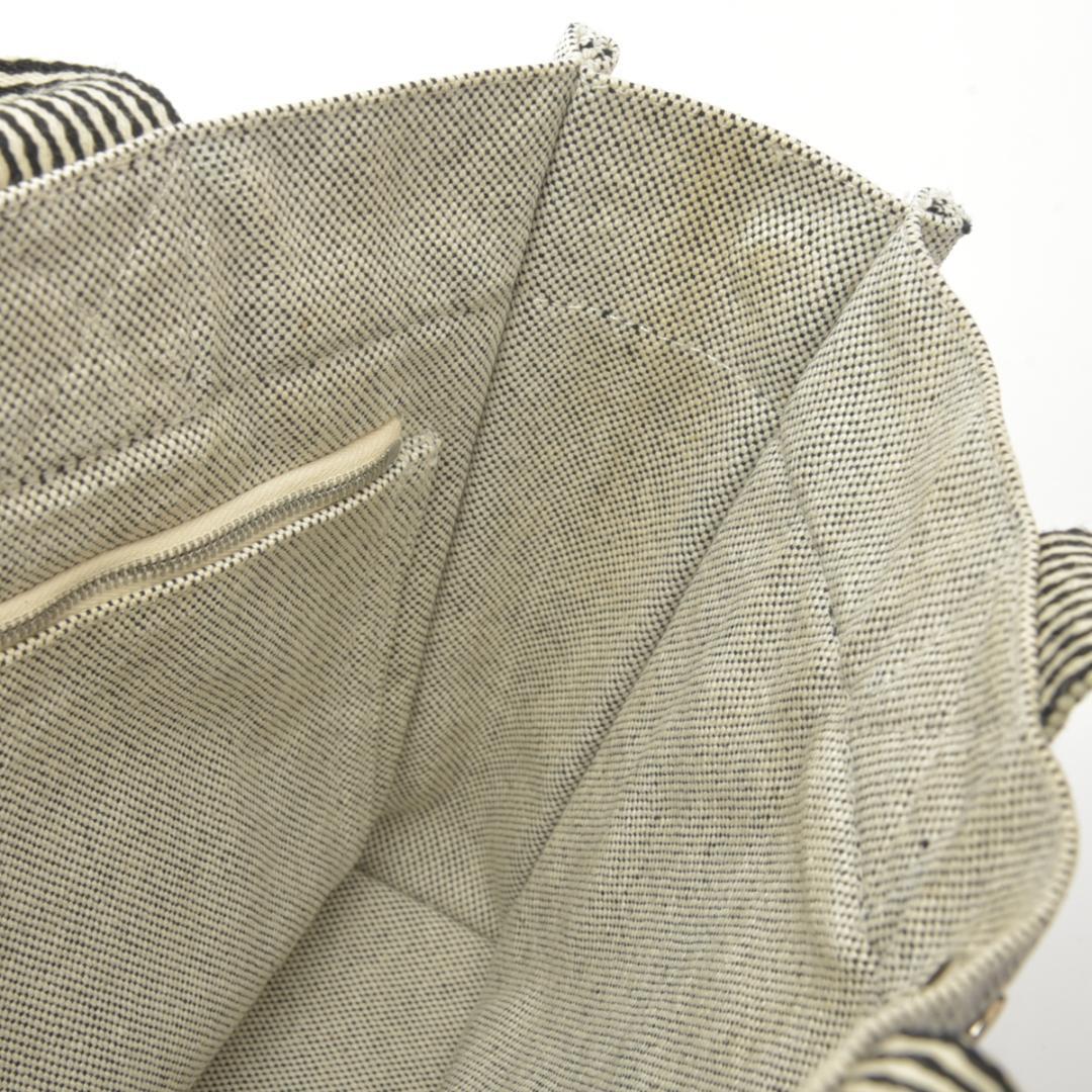 Hermes New Fourre Tout PM Handbag Canvas Gray Black