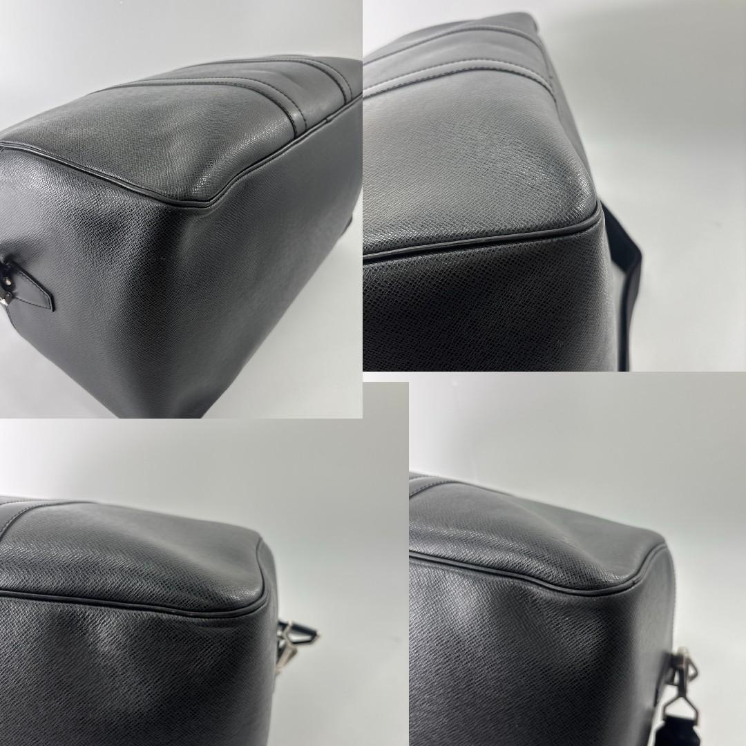 Louis Vuitton Taiga Kendall PM Ardoise Boston Bag Black — view 8