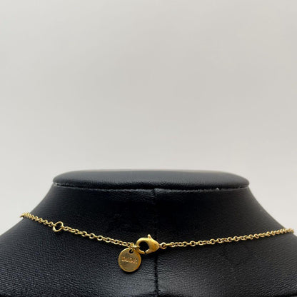 Dior Clair D Lune CD Logo Necklace Rhinestone — view 8
