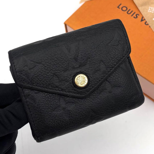 Louis Vuitton Monogram Empreinte Portefeuille Zoe Noir Wallet
