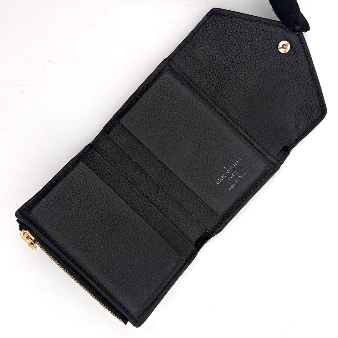 Louis Vuitton Monogram Empreinte Portefeuille Zoe Noir Wallet — view 4