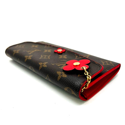 Louis Vuitton Portefeuille Emily Rouge Flower Charm Monogram — view 4