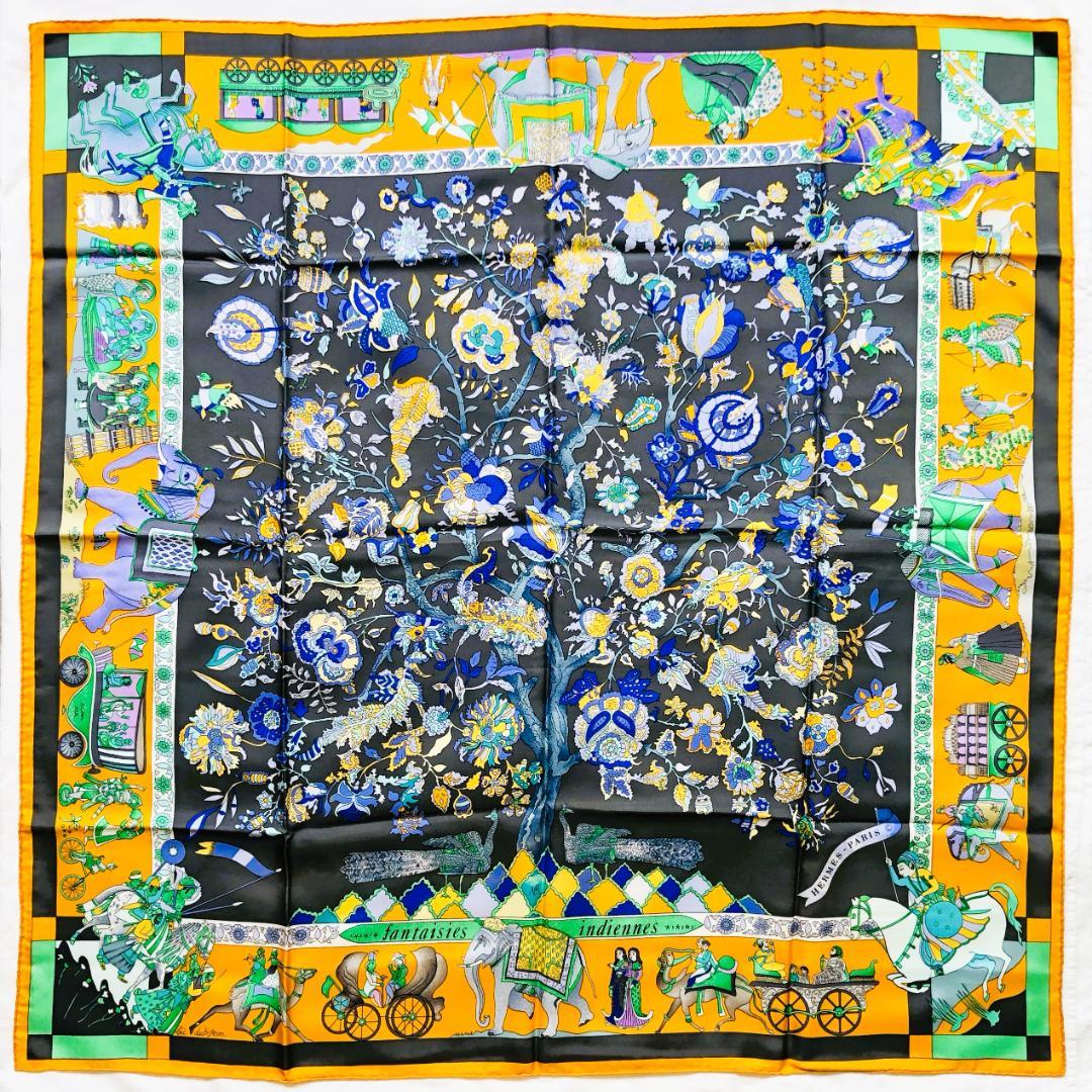 Hermes Carre 90 Dazzling India Scarf