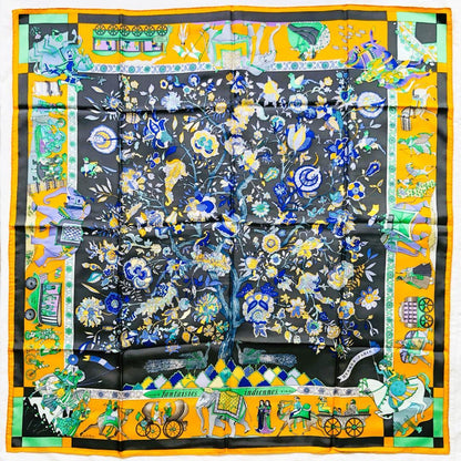 Hermes Carre 90 Dazzling India Scarf