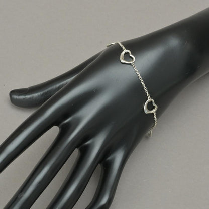 Tiffany & Co Open Heart Bracelet 18 Silver — view 2