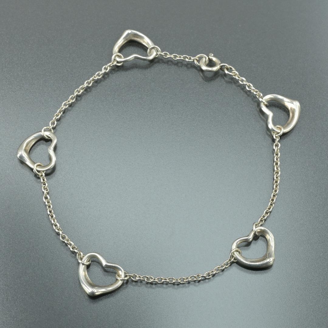 Tiffany & Co Open Heart Bracelet 18 Silver — view 3