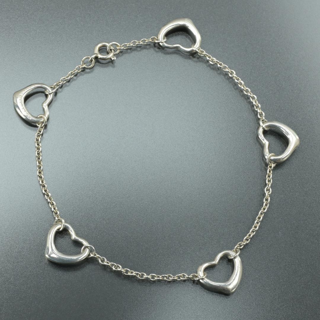 Tiffany & Co Open Heart Bracelet 18 Silver — view 4