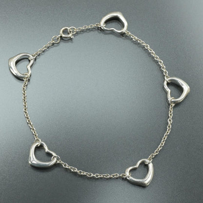 Tiffany & Co Open Heart Bracelet 18 Silver — view 4
